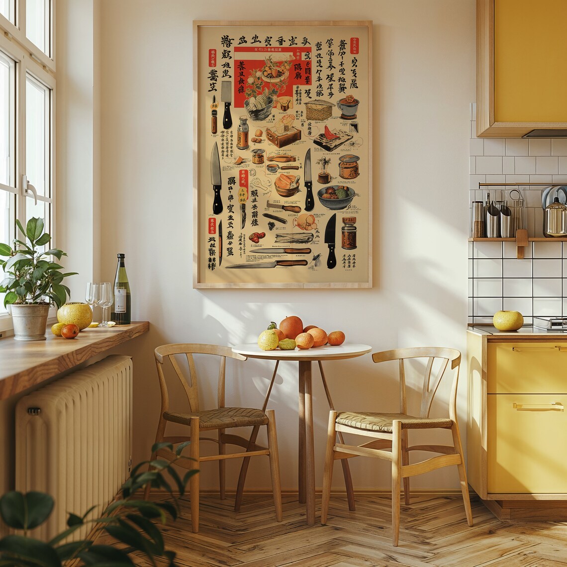 Japanese Kitchen Utensils Vintage Culinary Art Print - Image 4