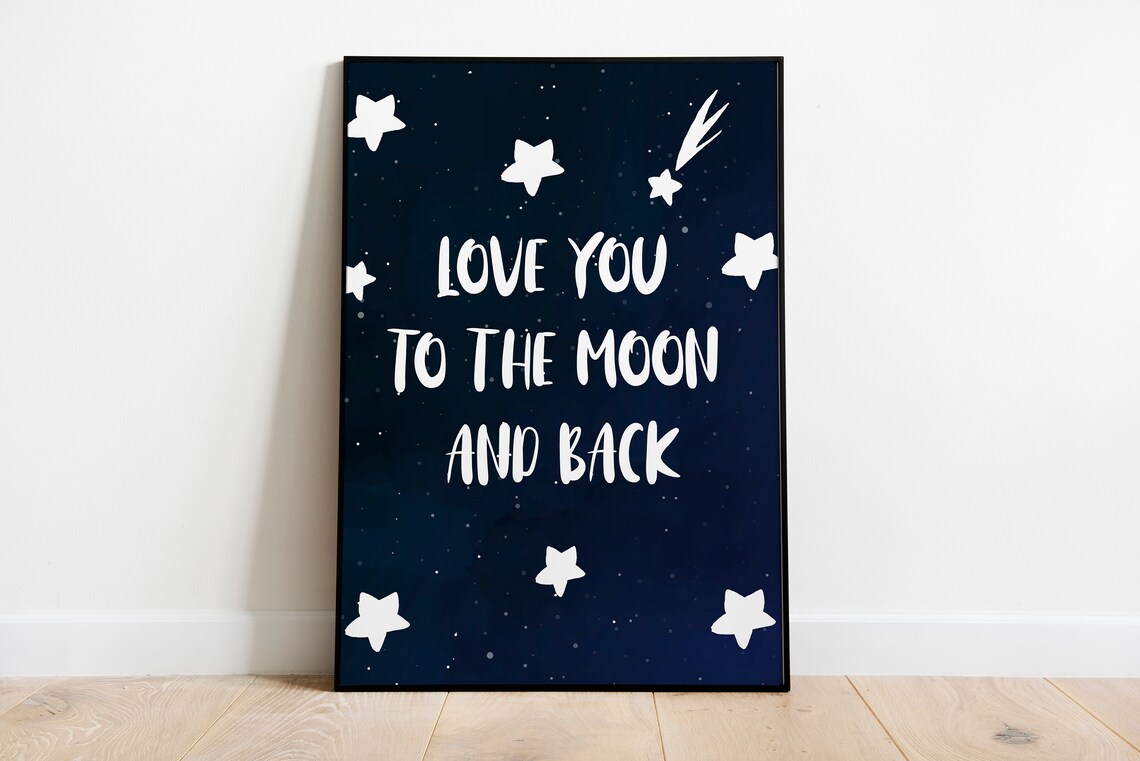 Cute Astronaut on Earth Watercolor Space Kids Room Decor Poster - Image 2