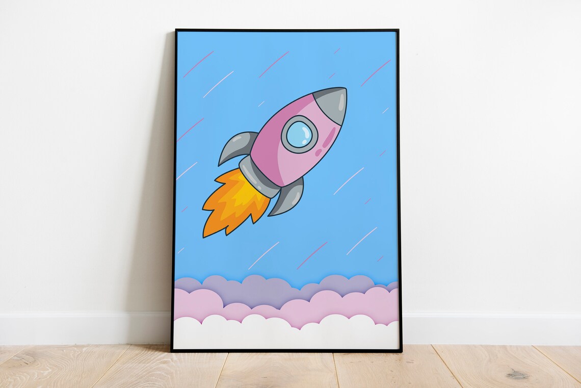 Space Girls, Outer Space Nursery Decor - Image 5