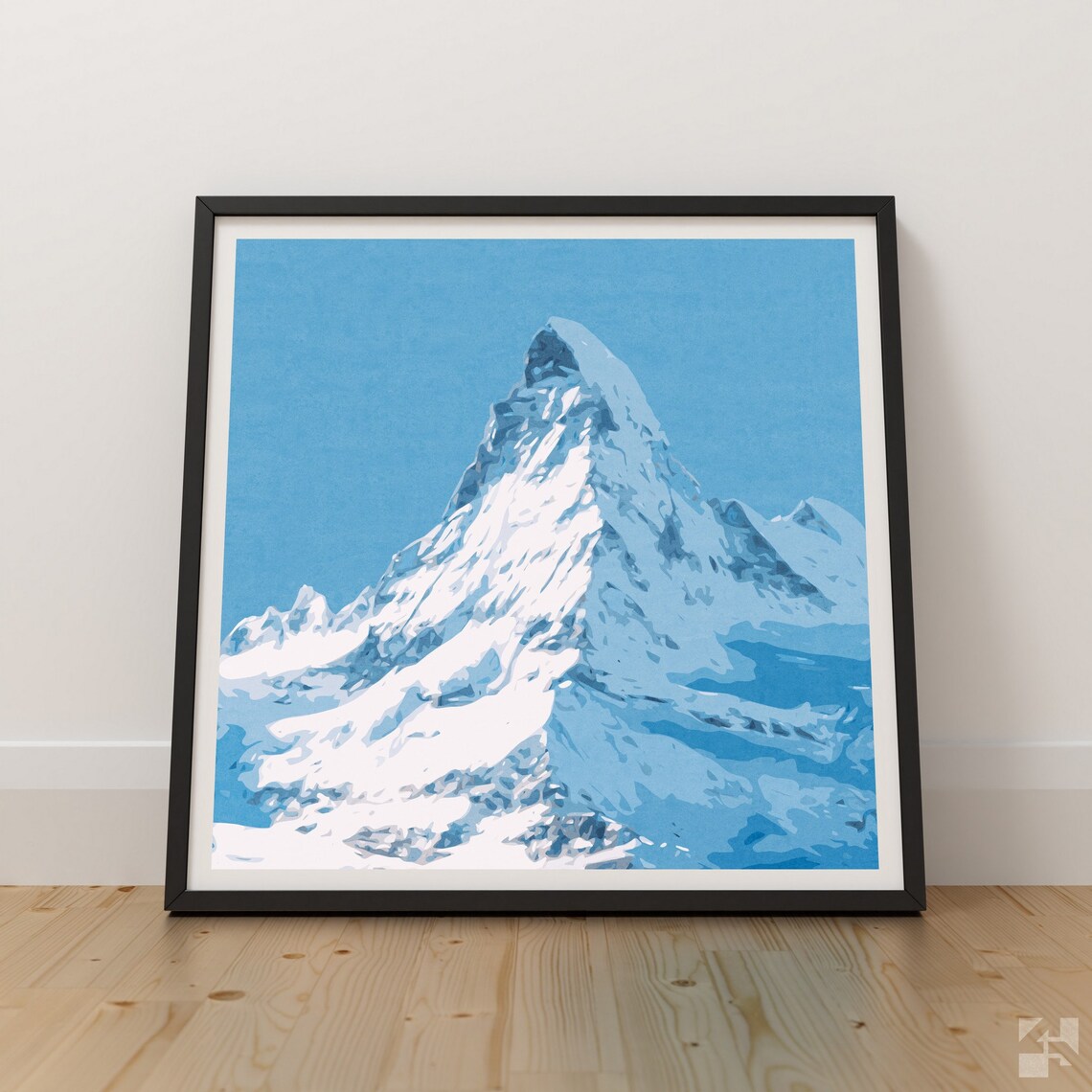Matterhorn Alps Art Print, Swiss Mountain Peak