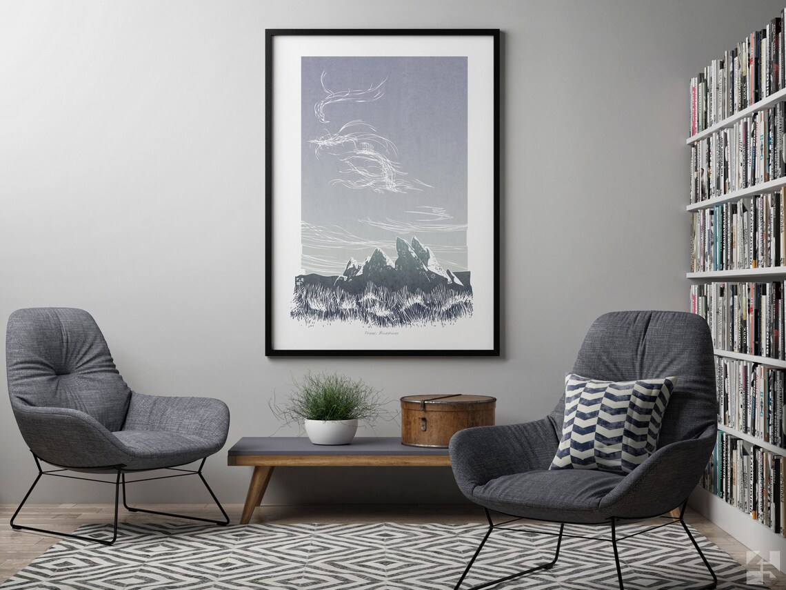 Preseli Bluestones Pembrokeshire Wales Travel Poster - Image 2
