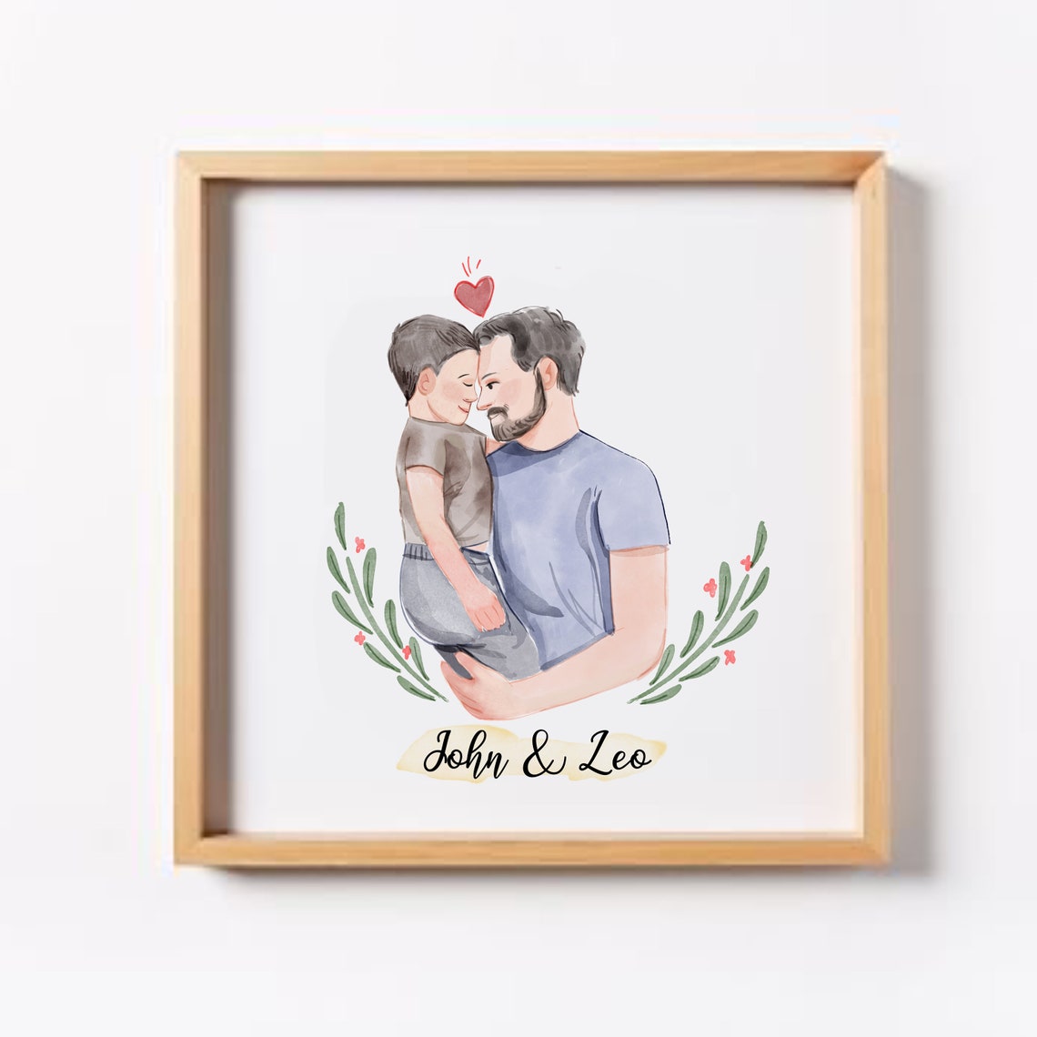 Custom Watercolor Painting Print Family Portrait Custom Portrait From Photo Portraits From Photos Personalized Gifts Mothers Day Gift - Image 2