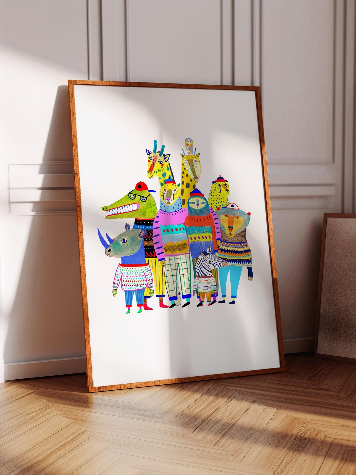 Friends Together Art Print, Kids Nursery Decor