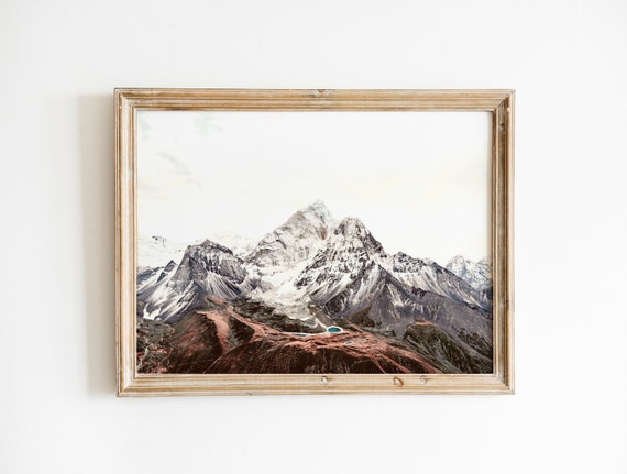 Top of the Mountains Mountain Landscape Art Print