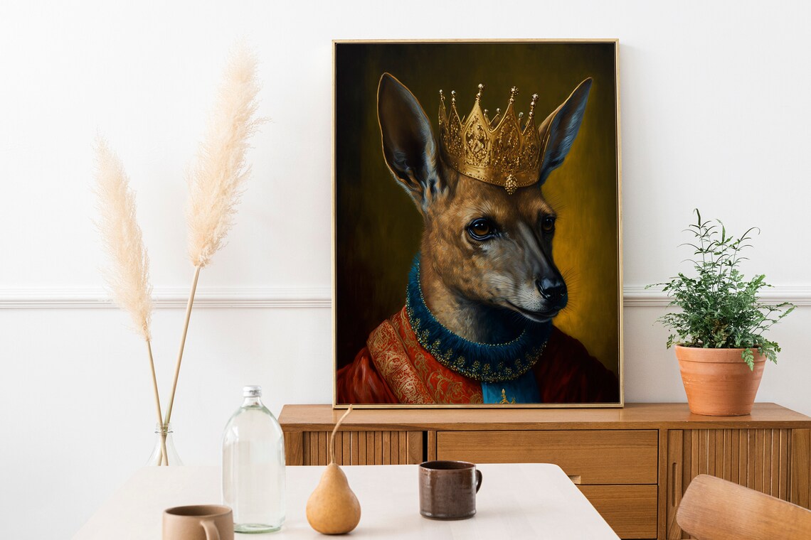 King Kangaroo Wall Art Home Decor Print Poster