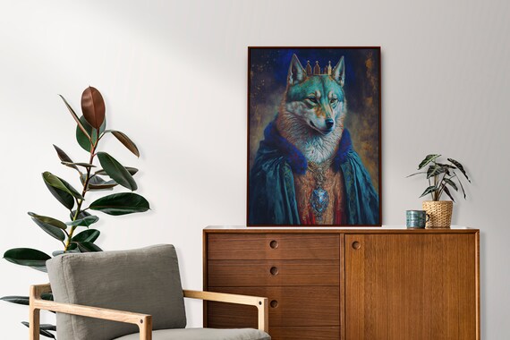 King Wolf Wall Art Home Decor Print Poster