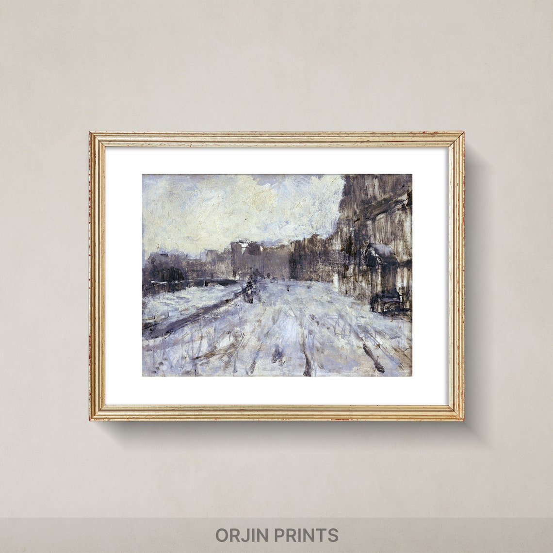 Cityscape Art Print, Modern Urban Decor