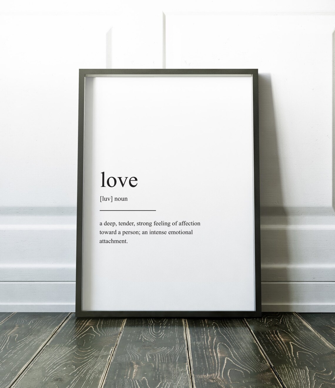Love Print Quote, Minimalist Modern Art Print