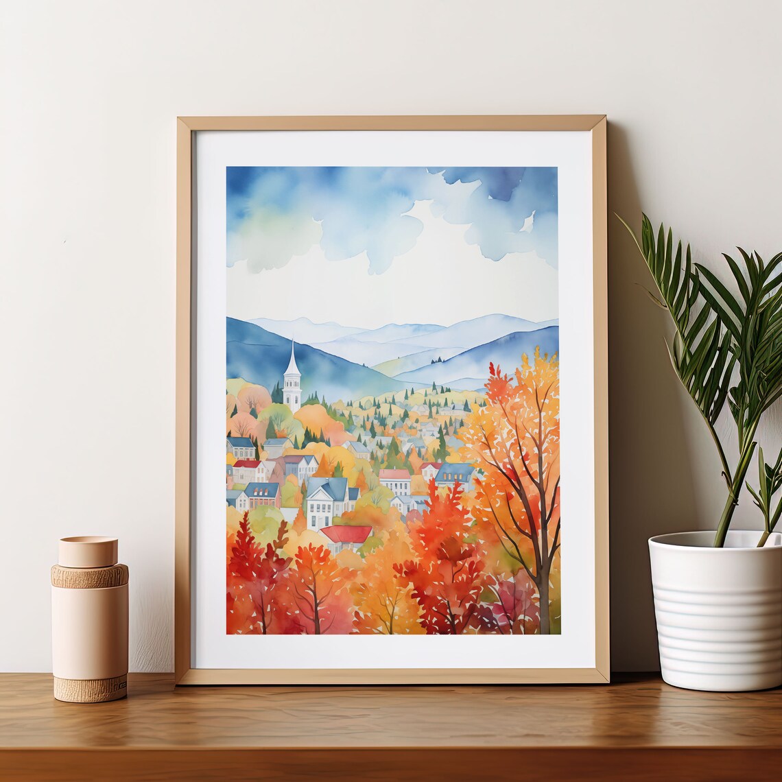 Stowe Vermont Art Print, Trendy Home Wall Decor