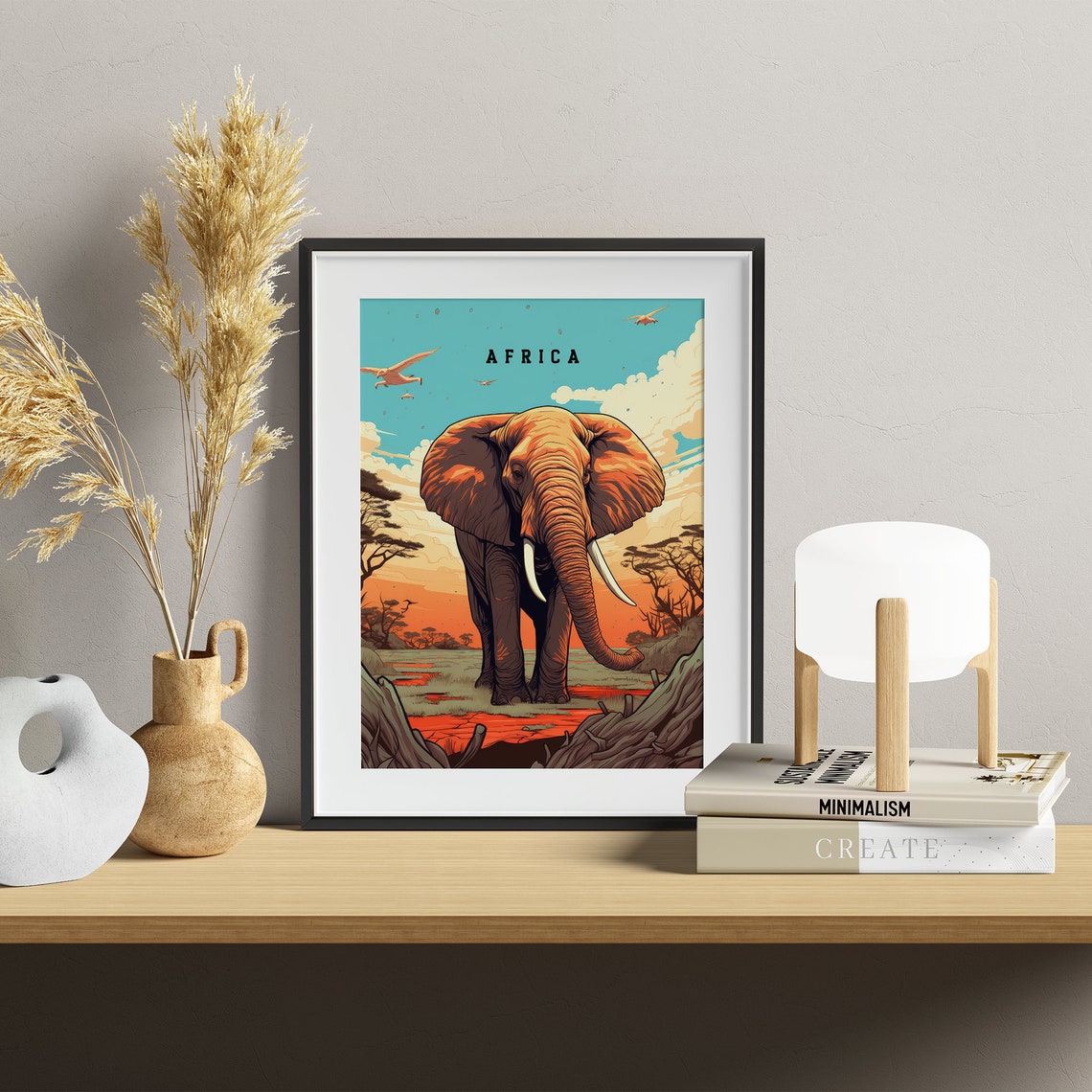 Africa Poster Kruger National Park Safari Wildlife Art Africa Safari Africa Travel Print Vintage Africa Poster Africa Safari Print - Image 4