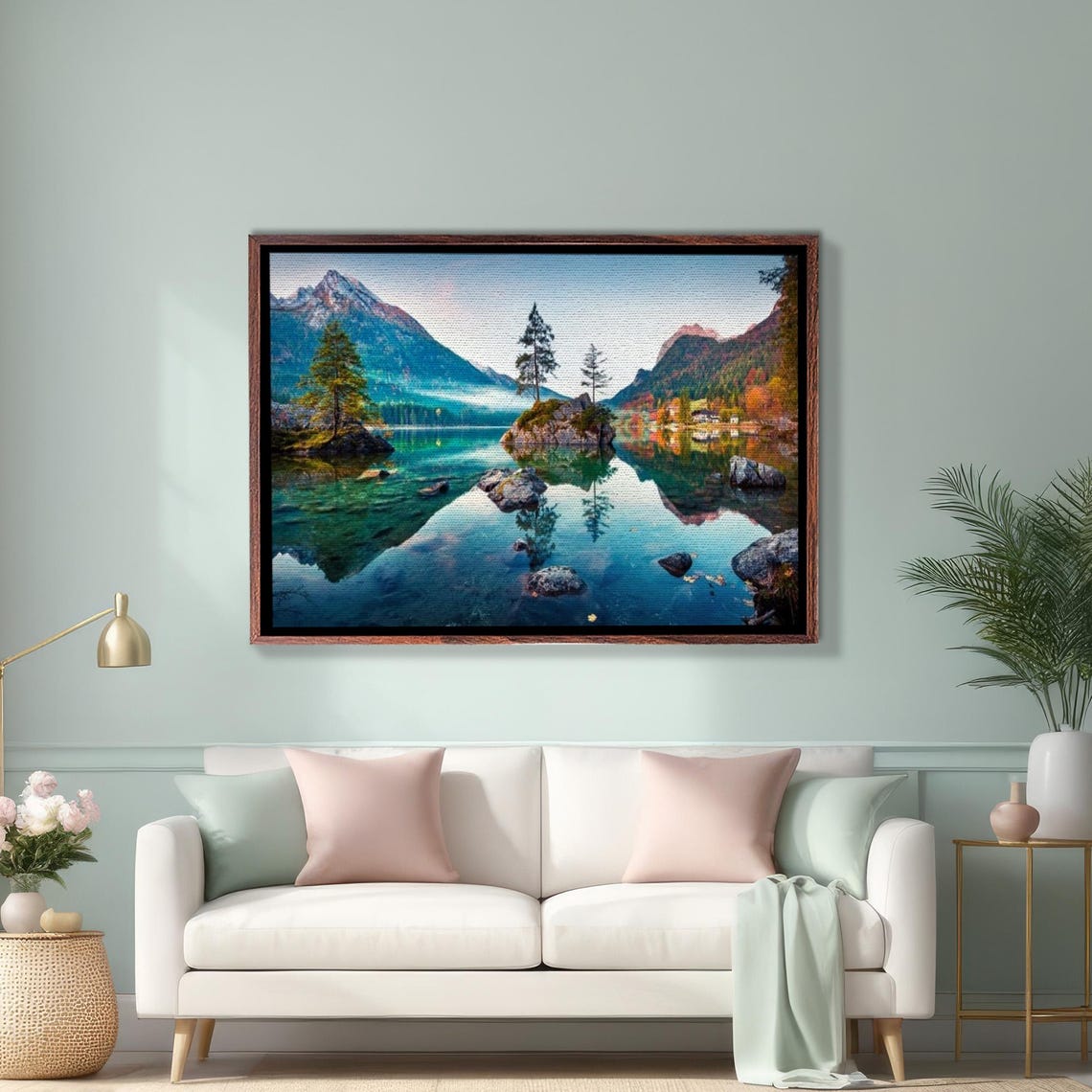 Hintersee Lake Germany Decorative Wall Art Nature Wall Decor Nature Art Landscape Wall Table