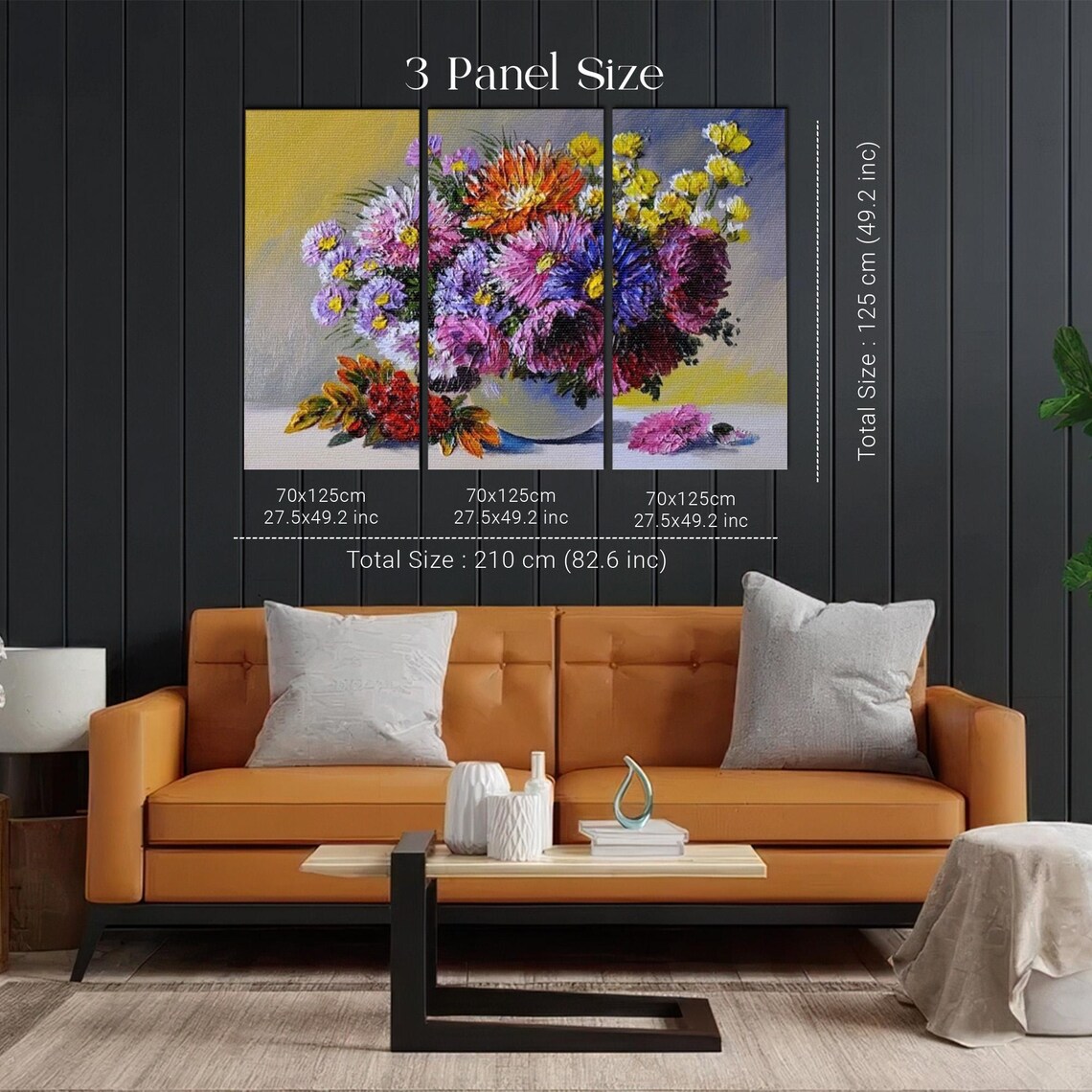 Colorful Flower Bouquet In A Vase Still Life Painting Art Poster - Image 2
