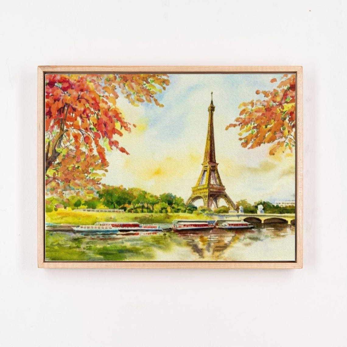 Seine River And Eiffel Tower View Oil Painting Decorative Wall Art Large Wall Art Modern Wall Decor Gift For Home Decor - Image 4