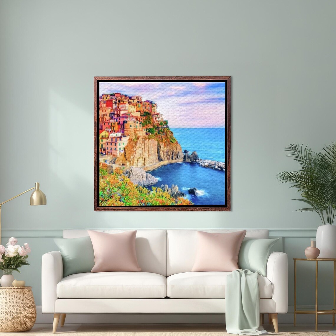 Manarola Cinque Terre Italy Colorful Cliffside Village Poster