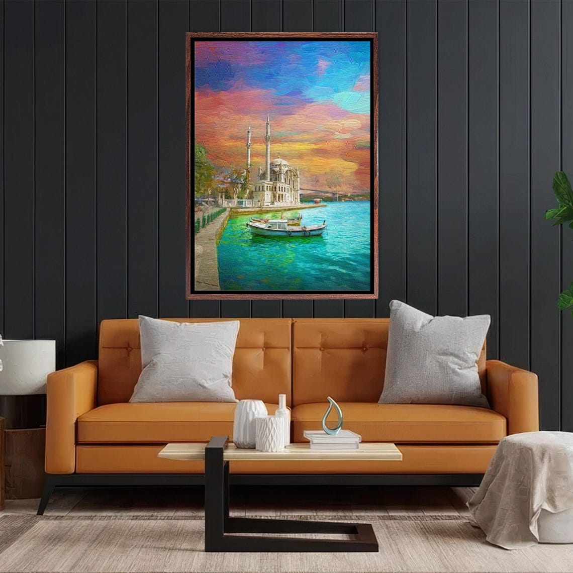 Ortakoy Mosque And Bosphorus Bridge Istanbul Sunset Glow Poster - Image 2