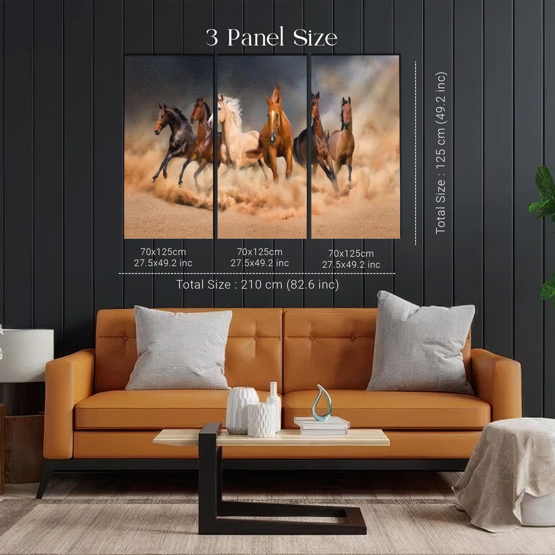 Galloping Horses Herd Kicking Up Dust Dramatic Fine Art Poster - Image 2