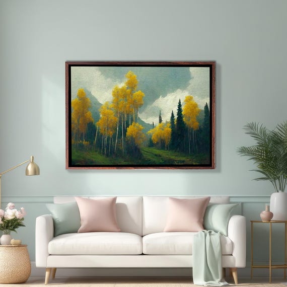 Forest Landscape On The Slope Nature Decor Landscape Wall Table Nature Wall Decor Nature Wall Decor