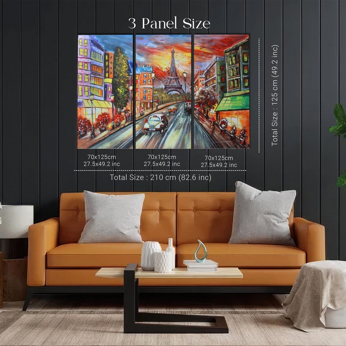 Paris Street at Sunset with the Eiffel Tower Glowing Ahead Poster - Image 2