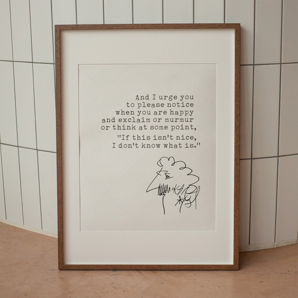 Kurt Vonnegut Quote Art Print, Book Lover Gift - Image 3