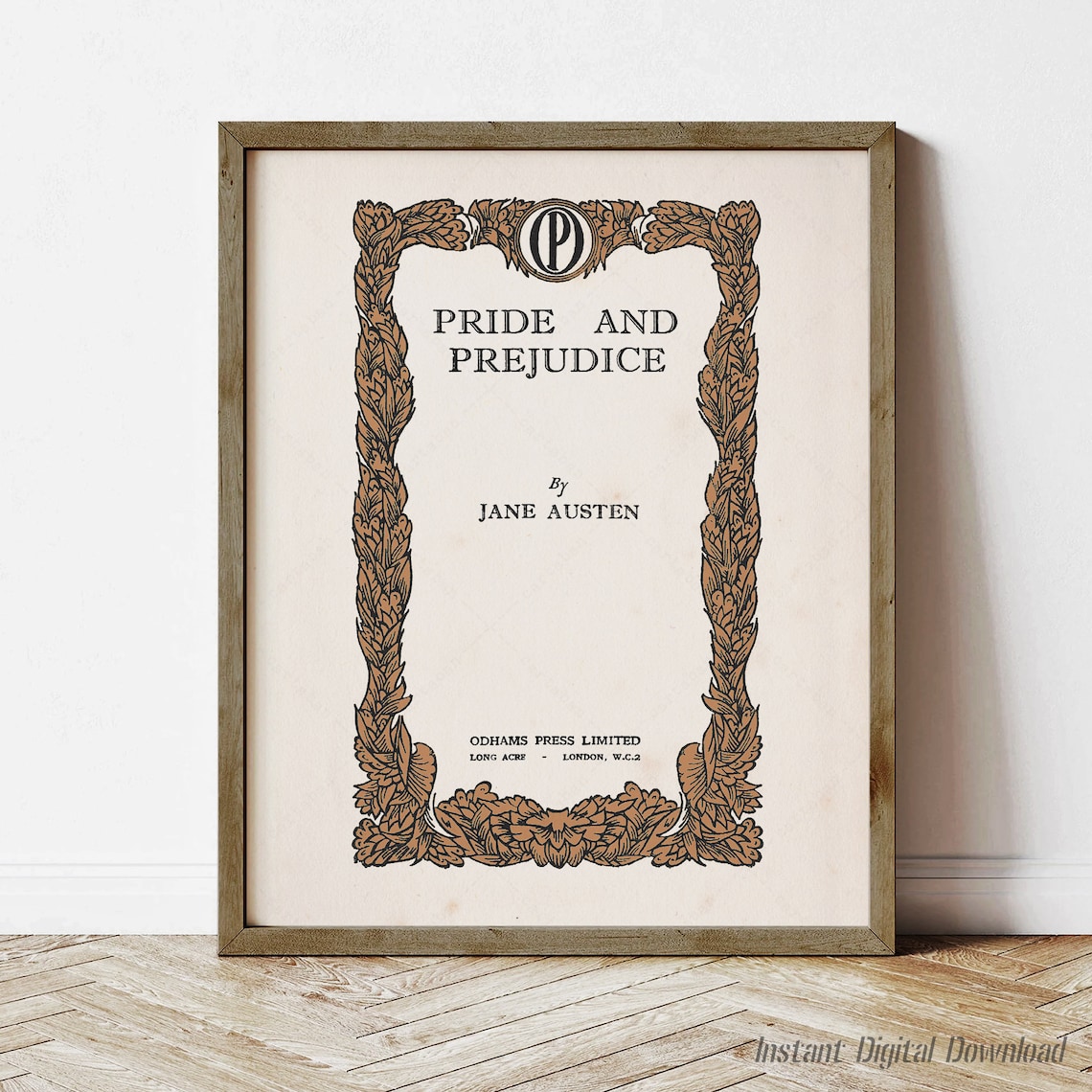 Pride And Prejudice, Jane Austen 1930s Poster Print