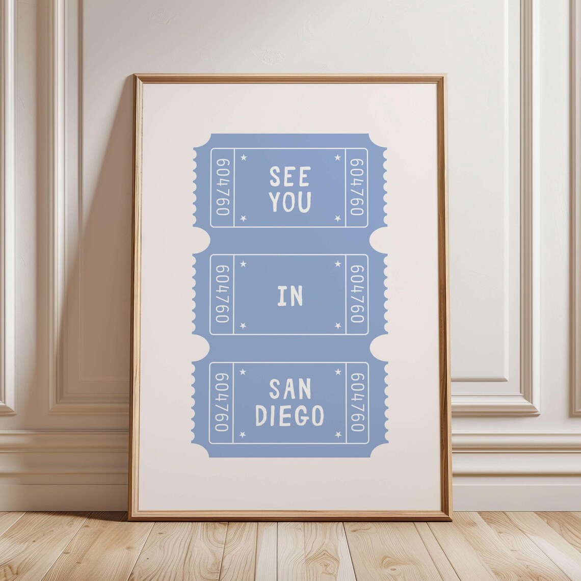 See You in San Diego Retro Travel Poster