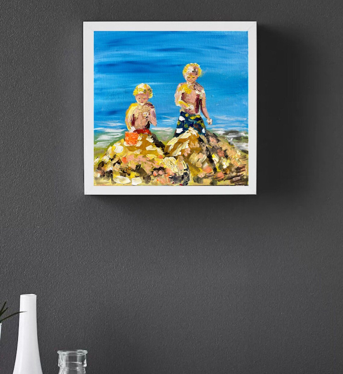 Abstract Custom Portrait, Beach Boys Wall Art Print