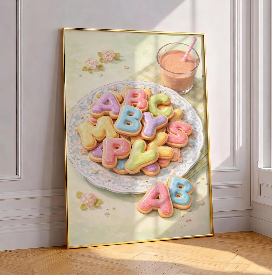 Alphabet Butter Cookies, Nostalgic Kitchen Decor