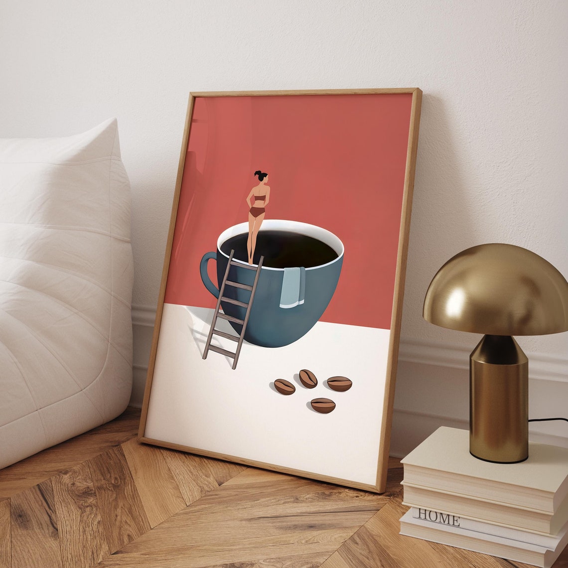 Coffee Adventure Print Espresso Wall Art Trendy Kitchen Poster Lover Prints Good Morning Digital File