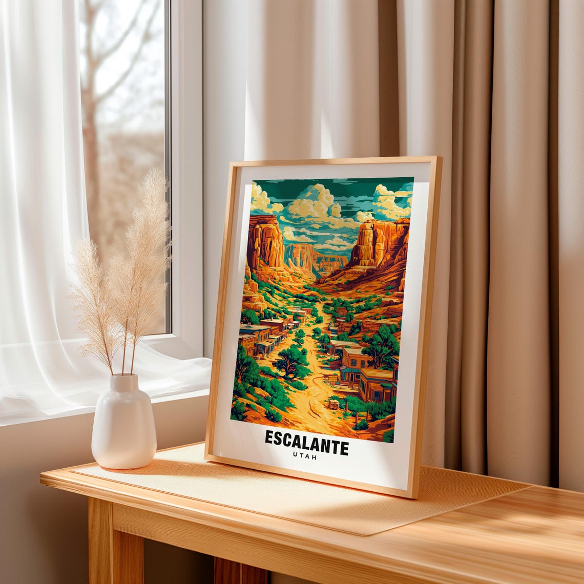 Escalante Print Utah Poster Escalante Views Escalante Art Utah Charm Escalante Beauty Scenic Landscape Outdoor Adventure Desert Aty - Image 3
