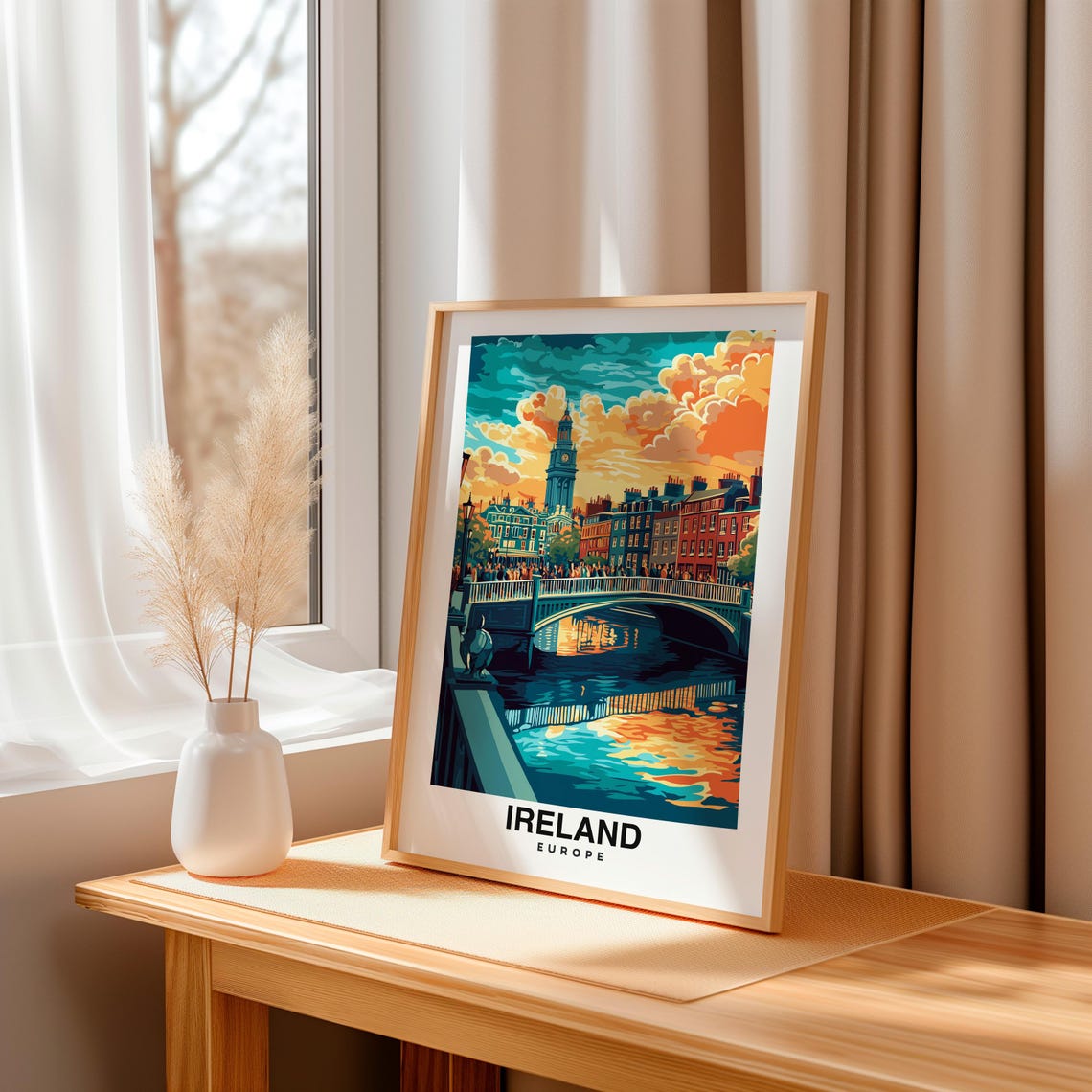 Ireland Print Travel Wall Art Europe Poster Scenic Print Nature Decor Countryside Art Coastal Print Landscape Poster Travel Poster - Image 3