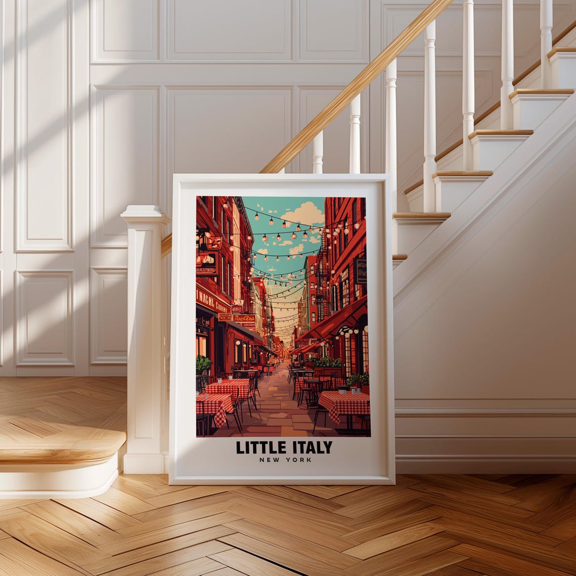 Little Italy Print New York Poster Little Italy Views Little Italy Art New York Charm Italy Beauty Italian Heritage Historic District