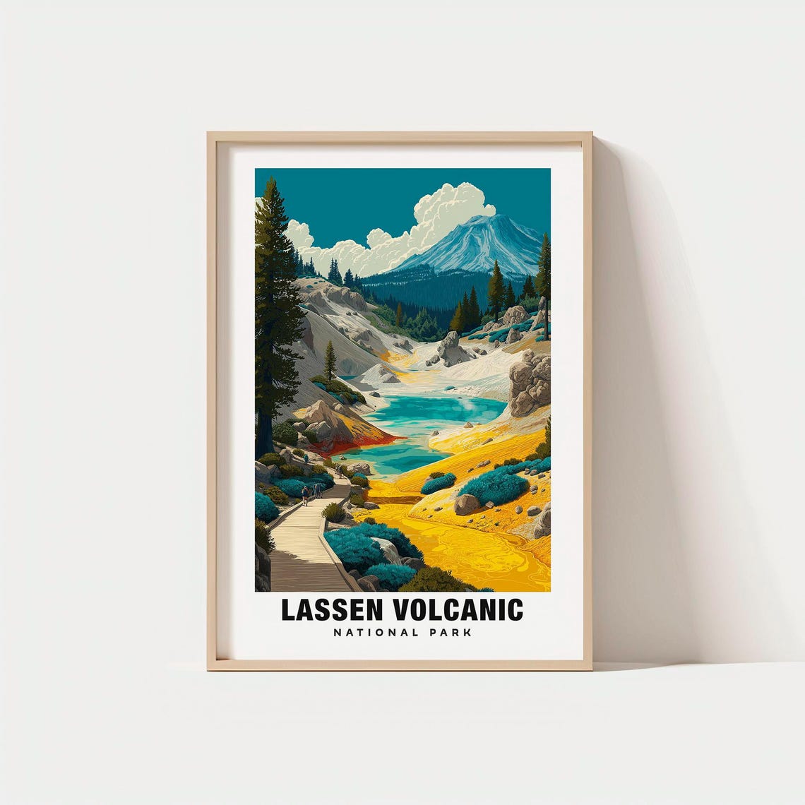 Lassen Volcanic National Park Sulfur Springs Mountain Trail Poster