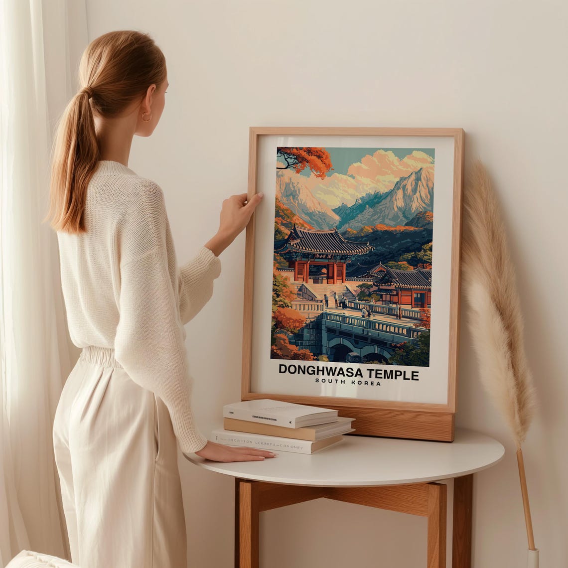 Donghwasa Temple Travel Print Wall Art Daegu South Korea City Print Donghwasa Temple Travel Gift Donghwasa Temple Poster Travel Gift - Image 2