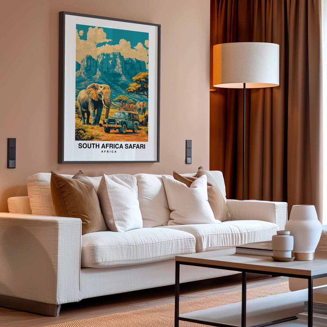 South Africa Safari Travel Print Africa Africa Travel Gift City Poster Wedding Gift Birthday Present - Image 4