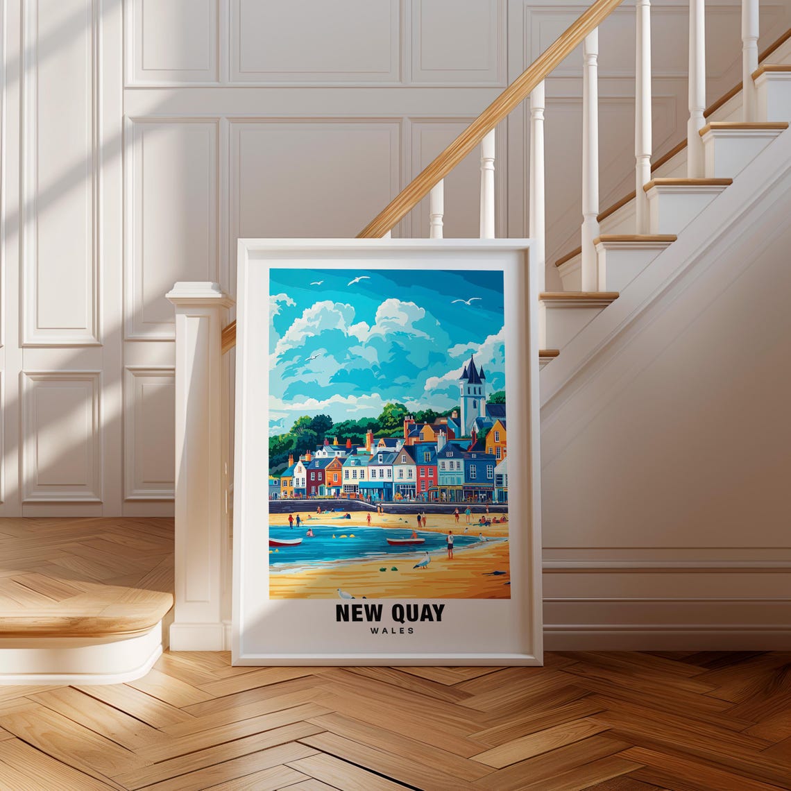 New Quay Print Wales Poster New Quay Views New Quay Beach New Quay Town Wales Charm New Quay Beauty New Quay Heritage New Quay Art