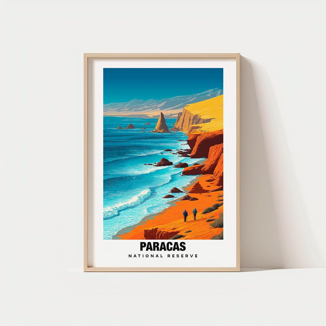 Paracas National Reserve Travel Print Wall Art Peru City Gift