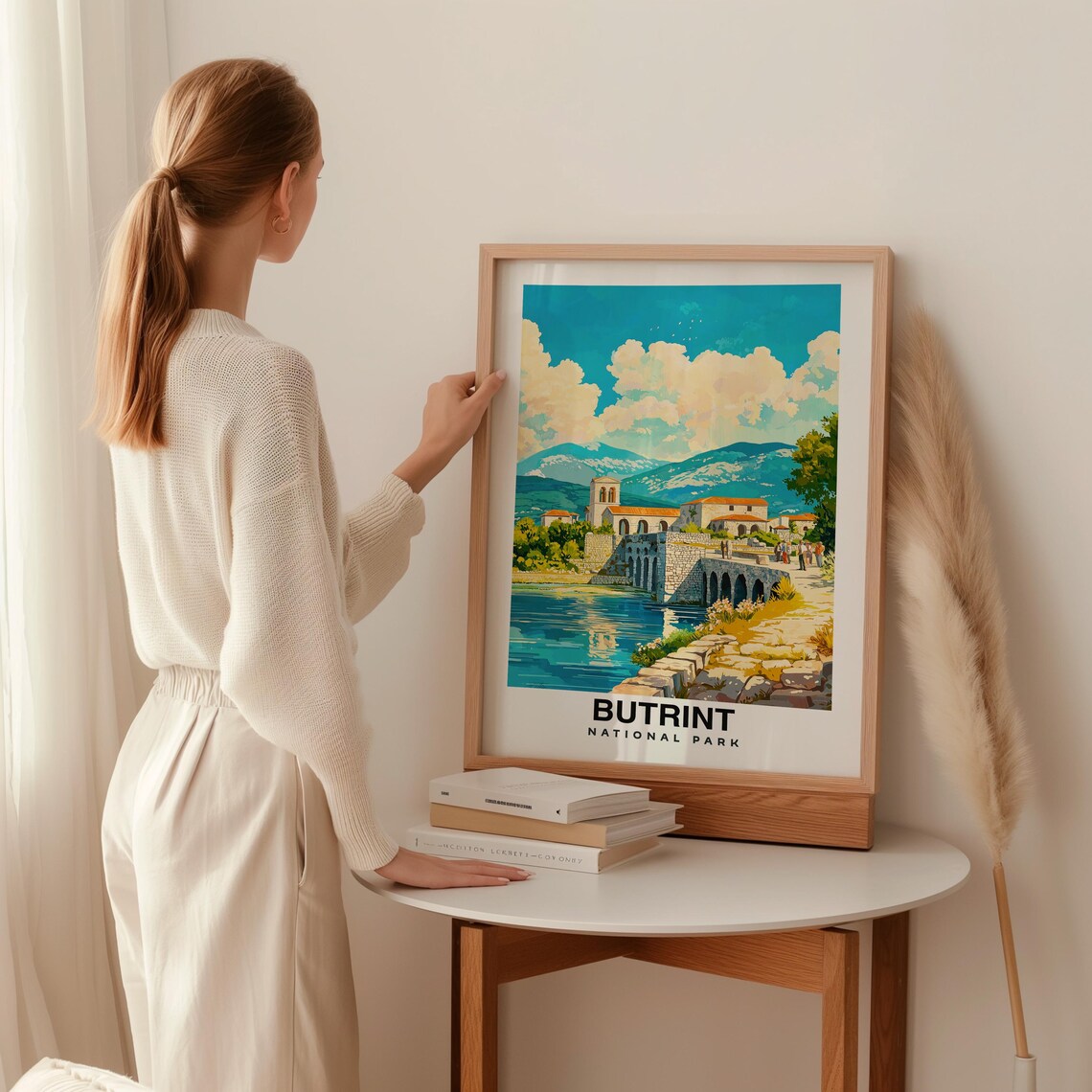 Butrint National Park Print Travel Poster Albanian Art Ancient Ruins Scenic Views Cultural Landmark Vibrant Nature Albanian Charm - Image 2