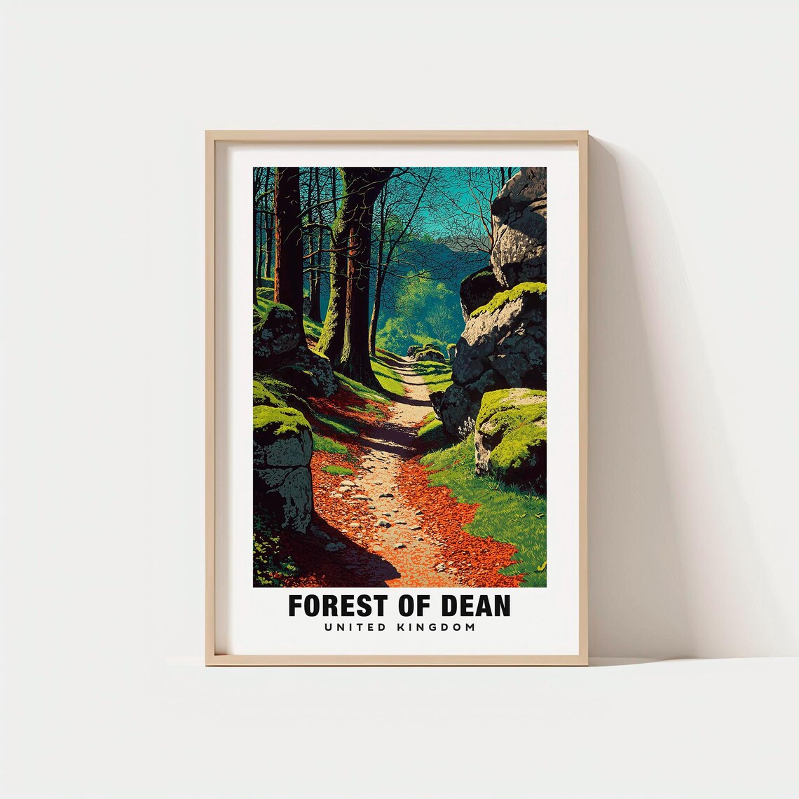 Forest of Dean United Kingdom Ancient Mossy Woodland Trail Poster