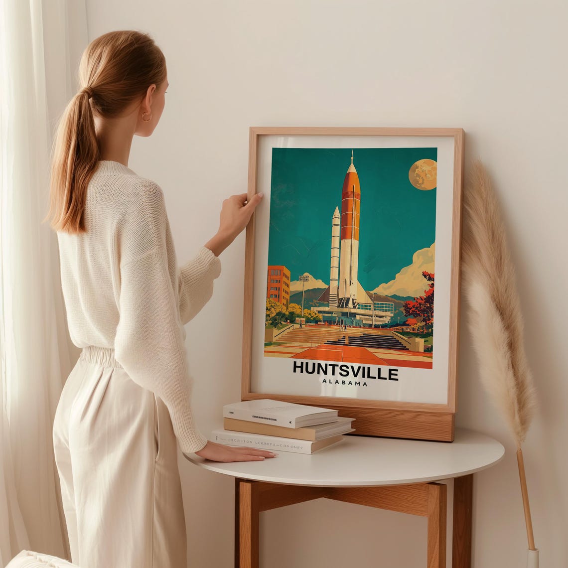 Huntsville City Print Huntsville Travel Poster Alabama Travel Gift Huntsville Alabama Poster Huntsville Gift - Image 2