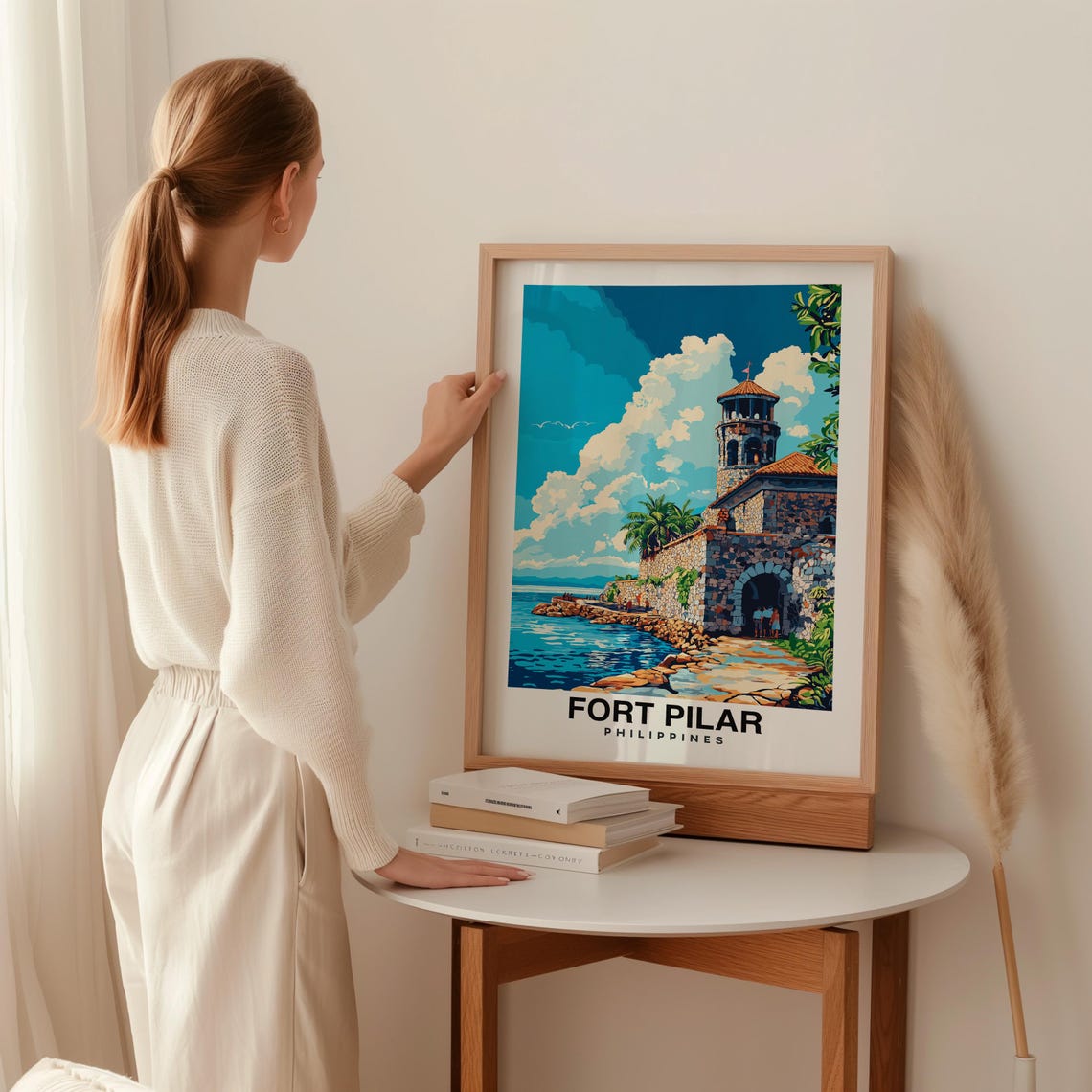 Fort Pilar Print Travel Poster Filipino Art Historic Landmark Scenic Views Cultural Heritage Spanish Influence Zamboanga Charm - Image 2