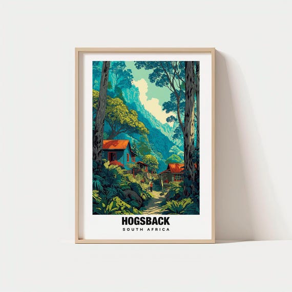 Hogsback Print South Africa Poster Views Art Charm Town Beauty Scenic Landscape Cultural Heritage