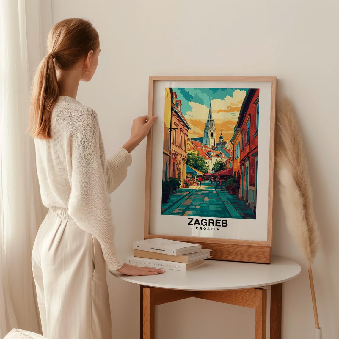 Zagreb Croatia Travel Print Wall Art Zagreb National Park City Print Zagreb Croatia Travel Gift Zagreb Croatia Poster Travel Gift - Image 2