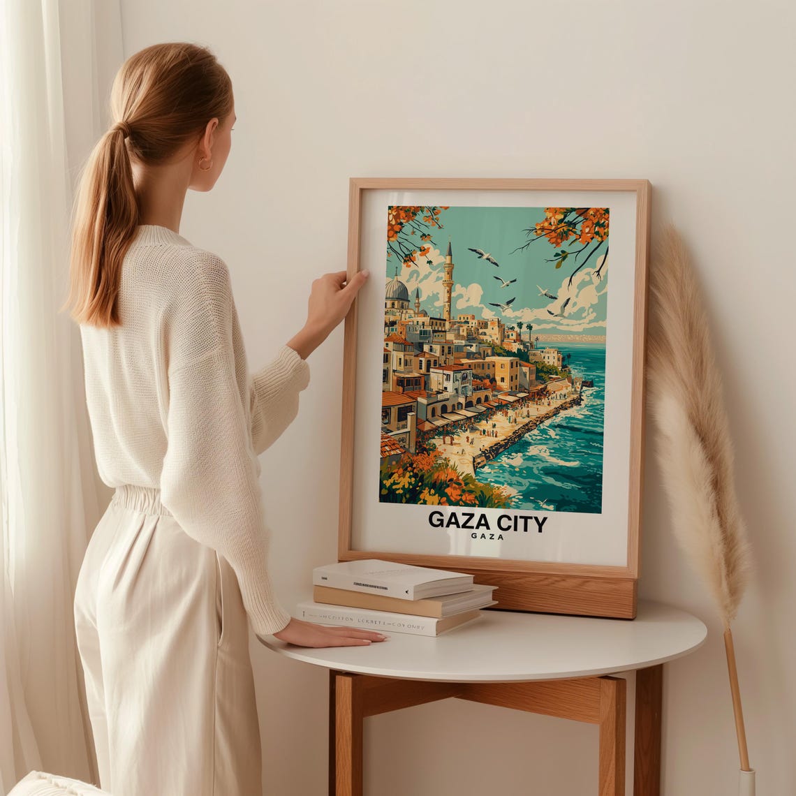 Gaza City Print Gaza Travel Poster Palestine Travel Gift Gaza Palestine Poster Gaza Gift Middle Eastern Culture Art - Image 2