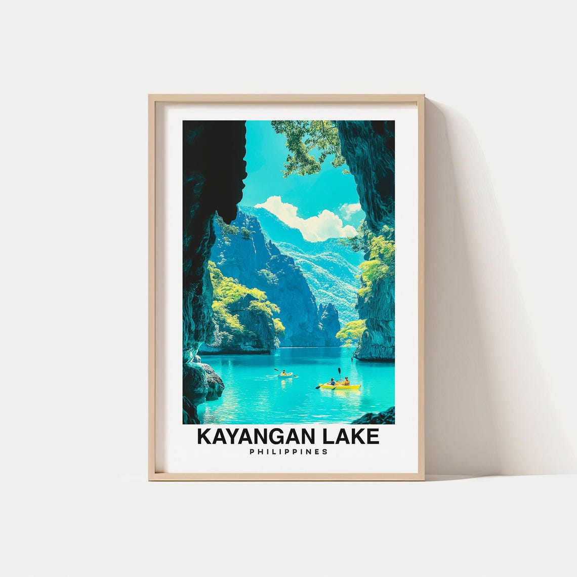 Kayangan Lake Travel Print Wall Art Coron Philippines City Print Kayangan Lake Travel Gift Kayangan Lake Poster
