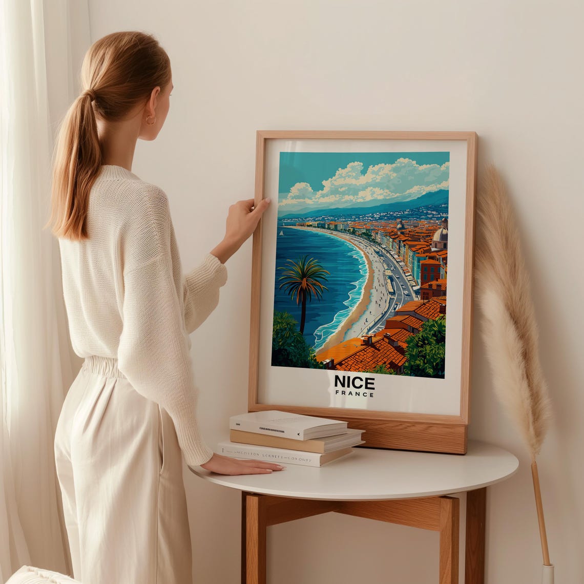 Nice Print France Poster Nice Views Nice Art France Charm Nice Beauty Coastal Heritage Scenic Landscape Riviera Culture France Art - Image 2