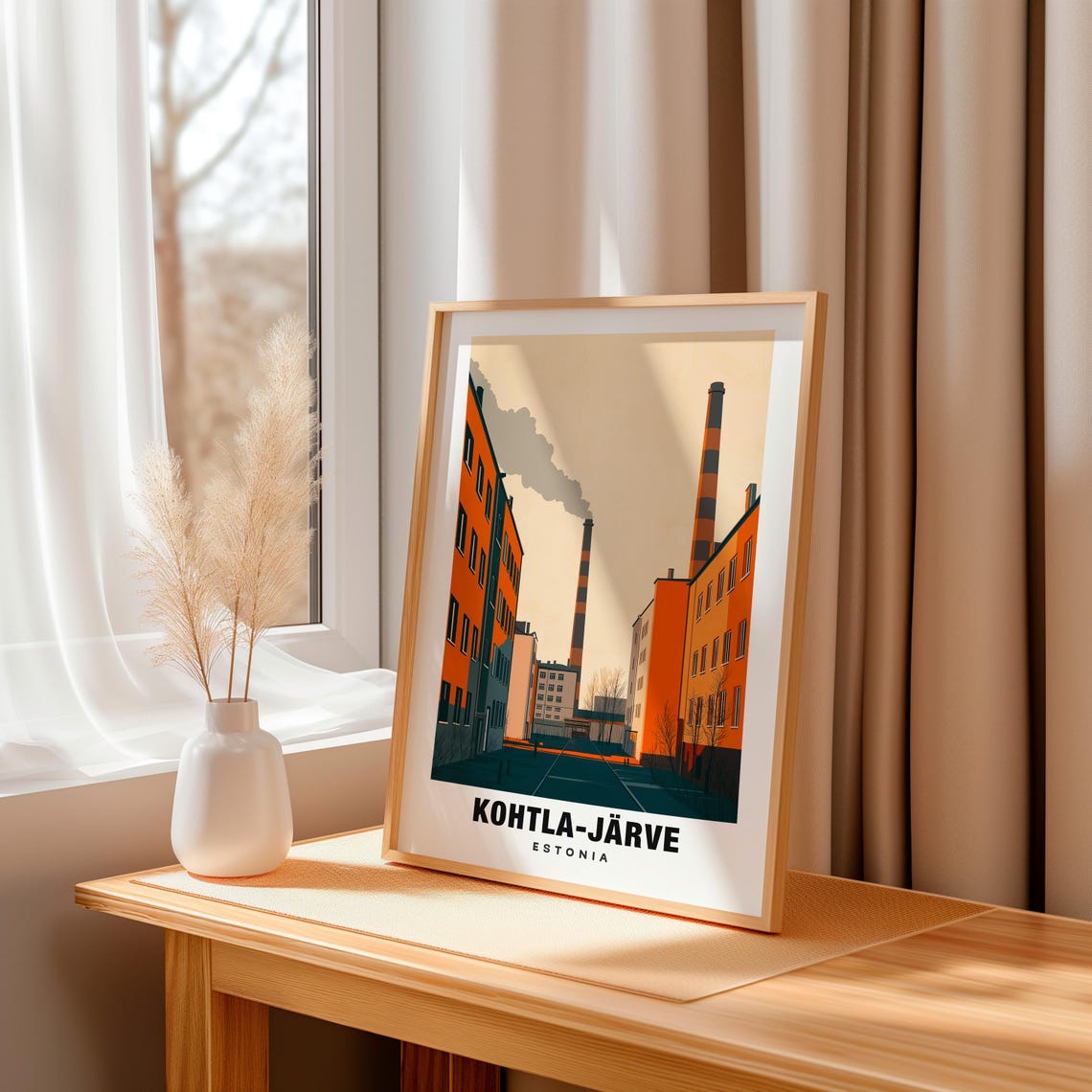 Kohtla Jrve Travel Print Wall Art Kohtla Jrve Estonia City Print Kohtla Jrve Travel Gift Kohtla Jrve City Poster Travel Gift Print - Image 3