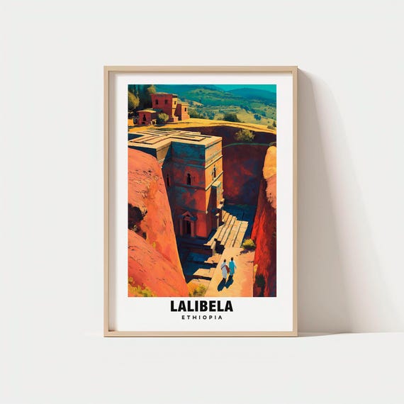 Lalibela Print Ethiopia Poster Views Art Charm Beauty Historic Scenic