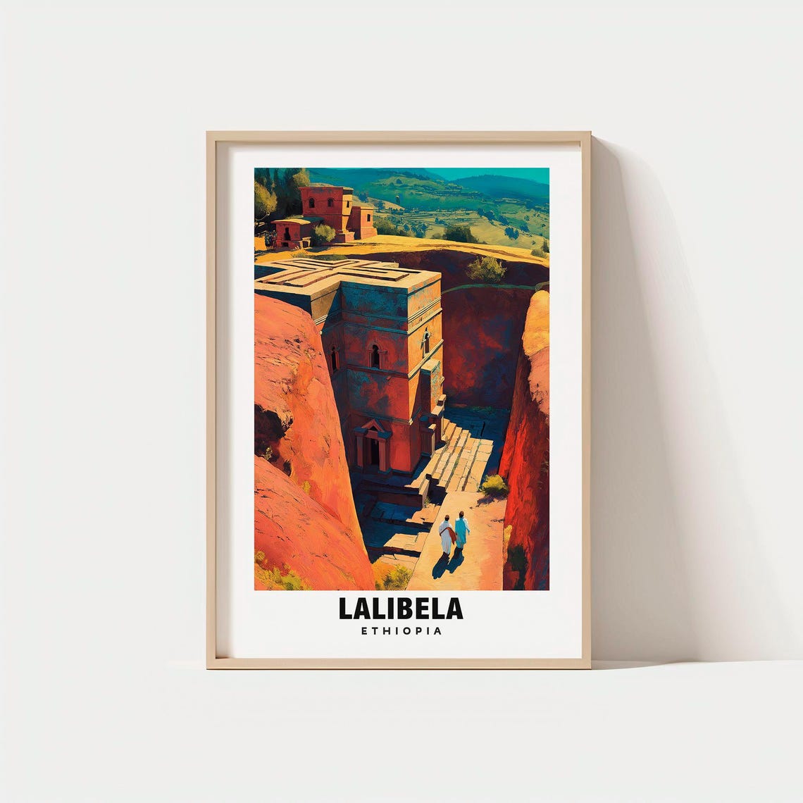 Lalibela Print Ethiopia Poster Views Art Charm Beauty Historic Scenic
