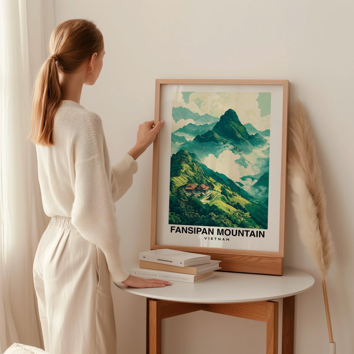Fansipan Mountain Travel Print Wall Art Sapa Vietnam City Print Fansipan Mountain Travel Gift Fansipan Mountain Poster Travel Gift - Image 2