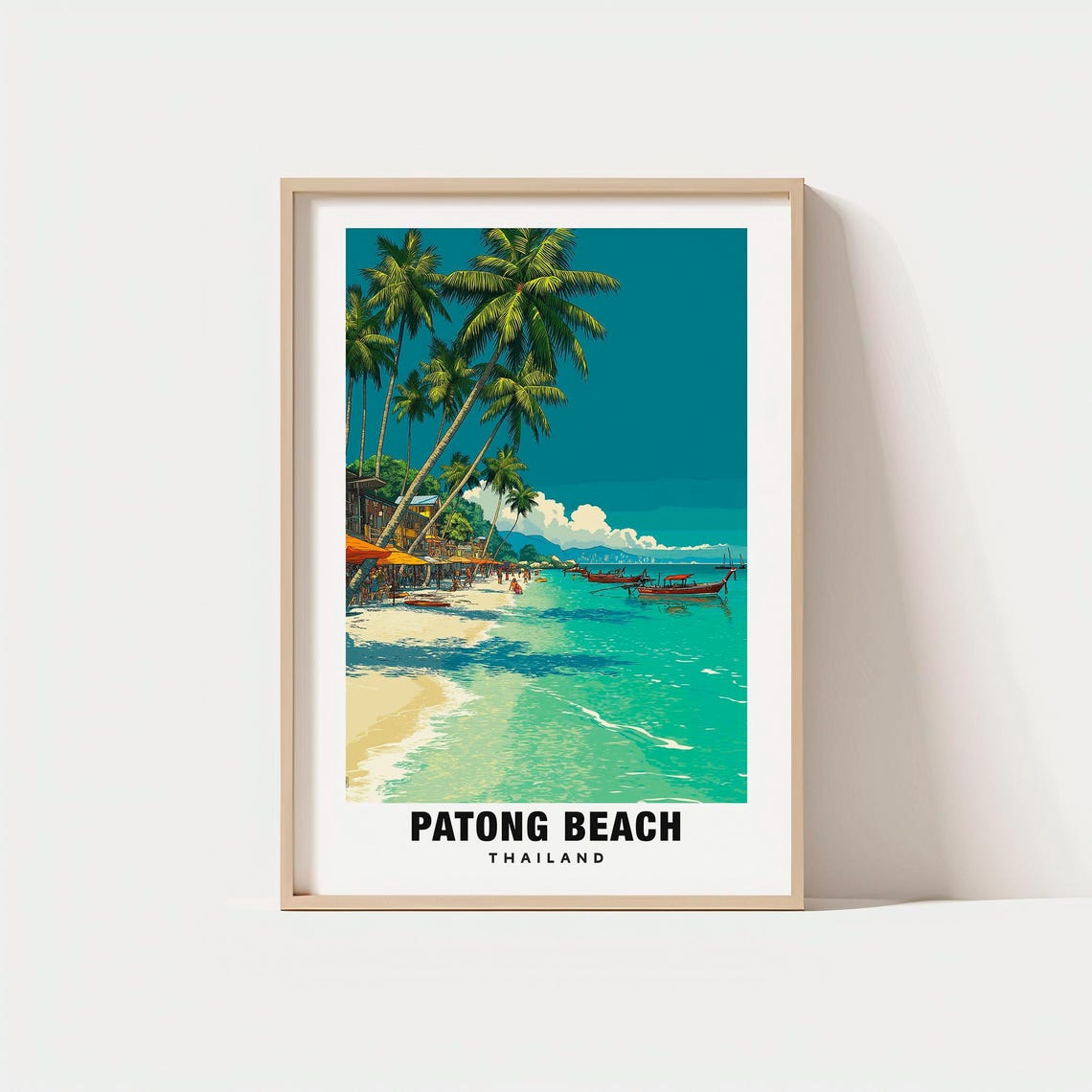 Patong Beach Thailand Tropical Palm Paradise Island Beach Poster